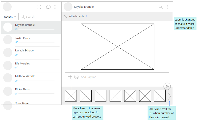 Attach Photo UX