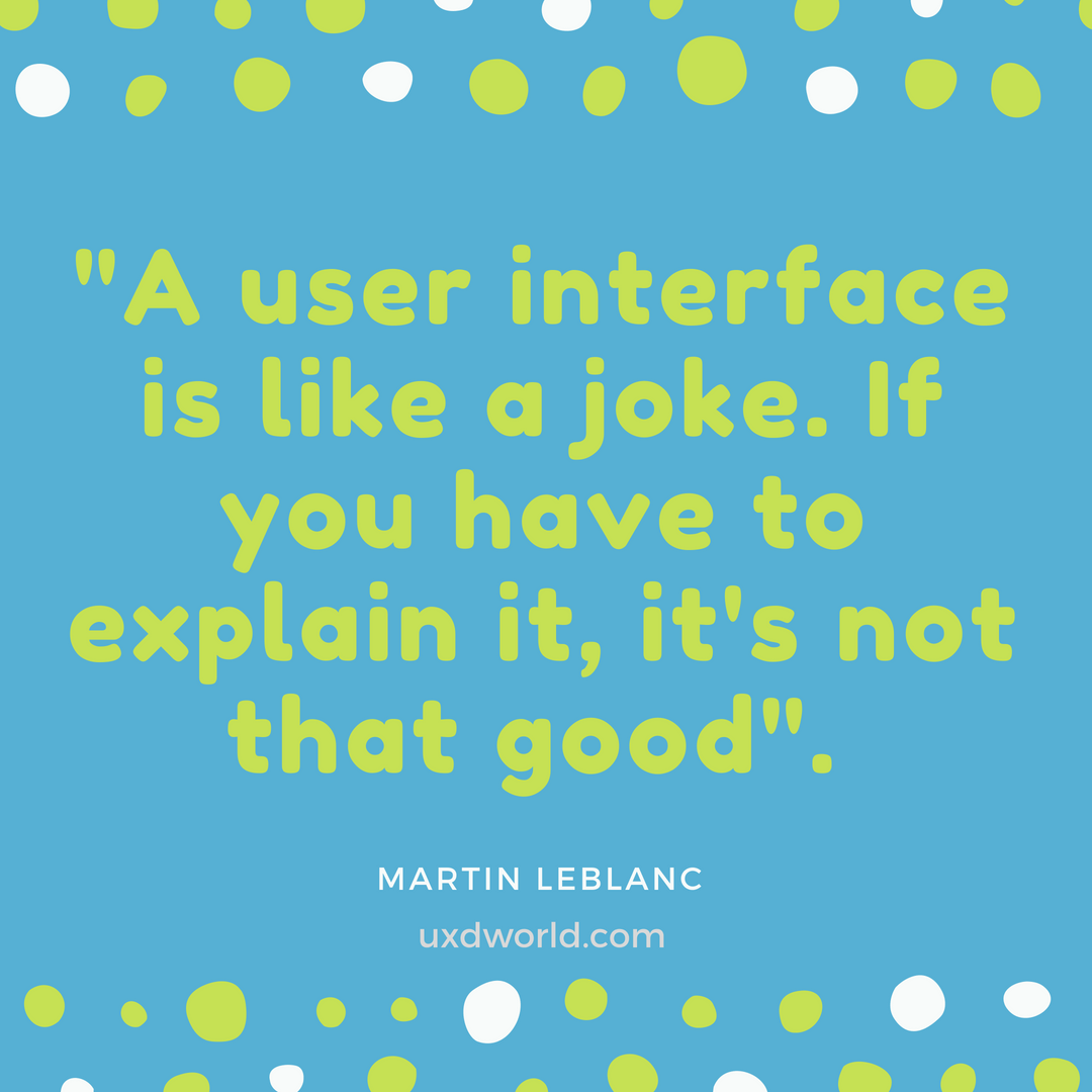 user interface is like a joke