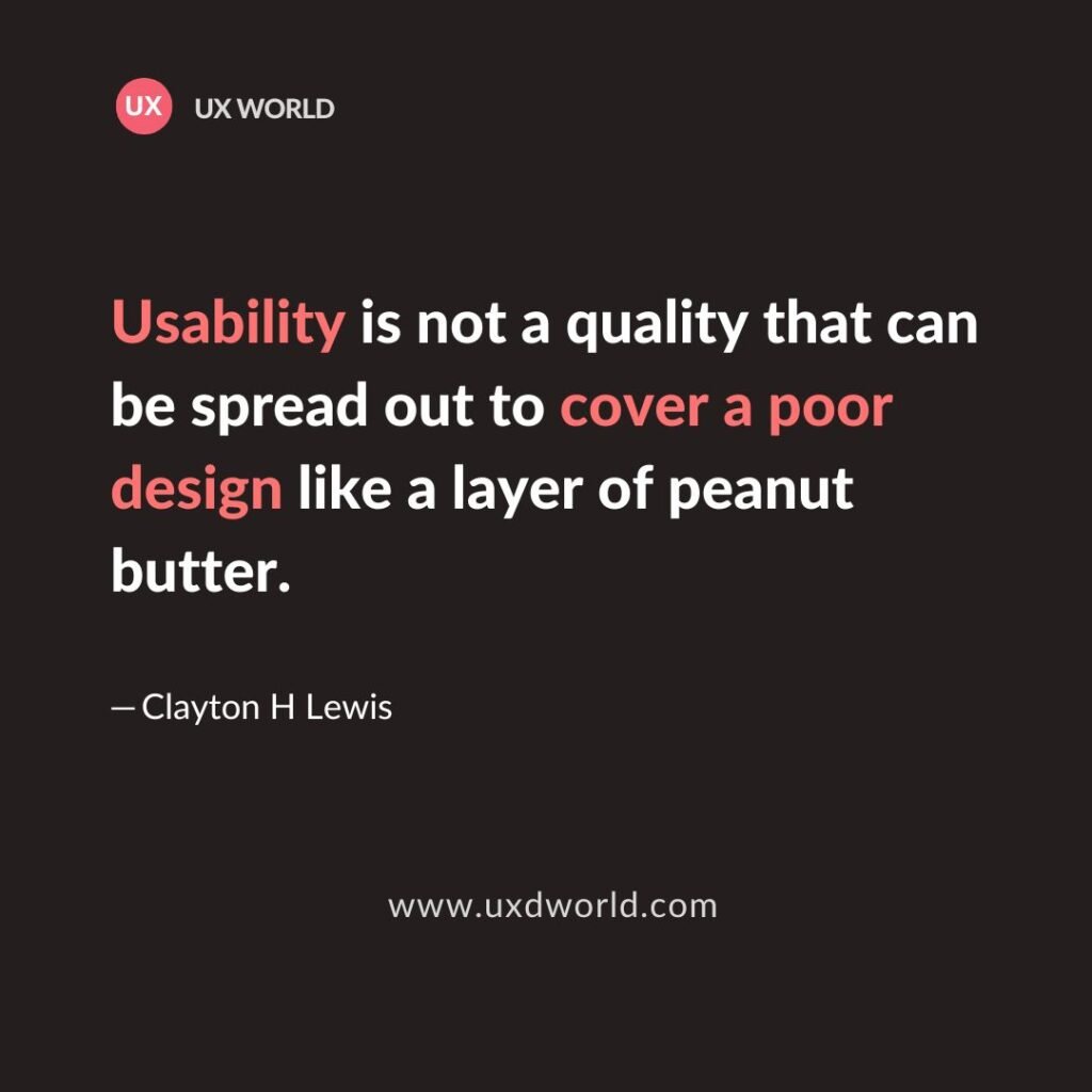 Usability - A key part of design process