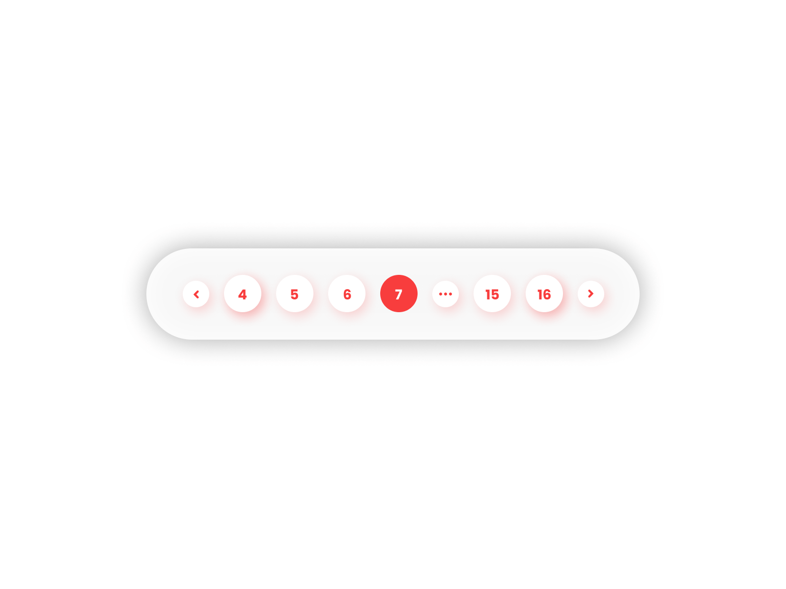 pagination background UI