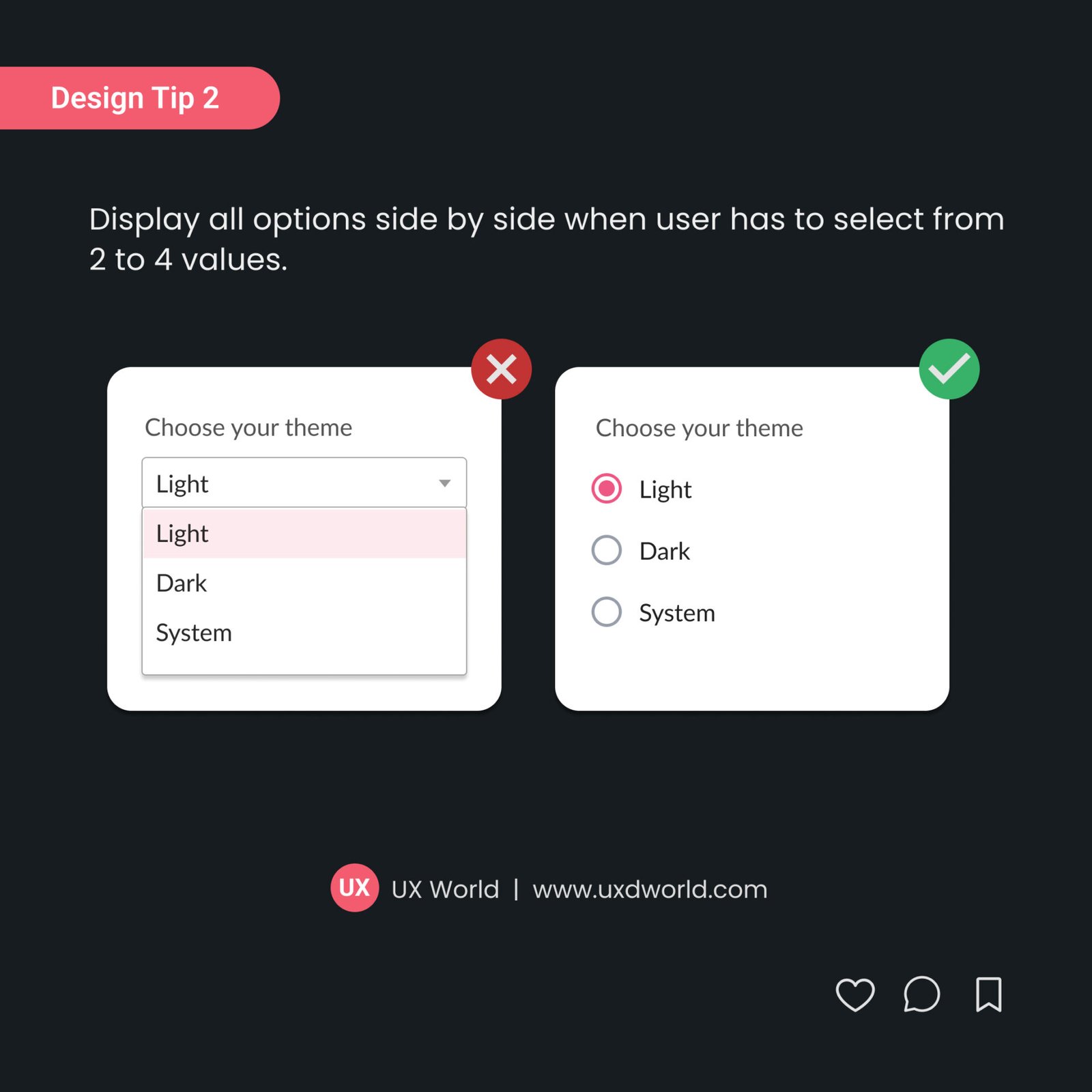 Design Tip 2_Display options side by side