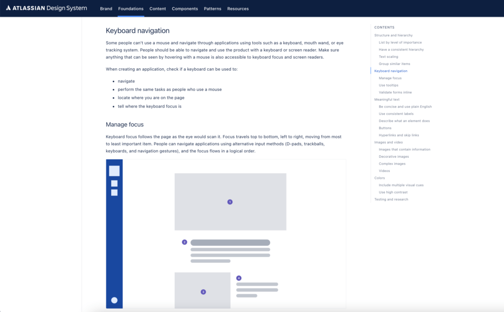 Accessibility Guidelines by Atlassian