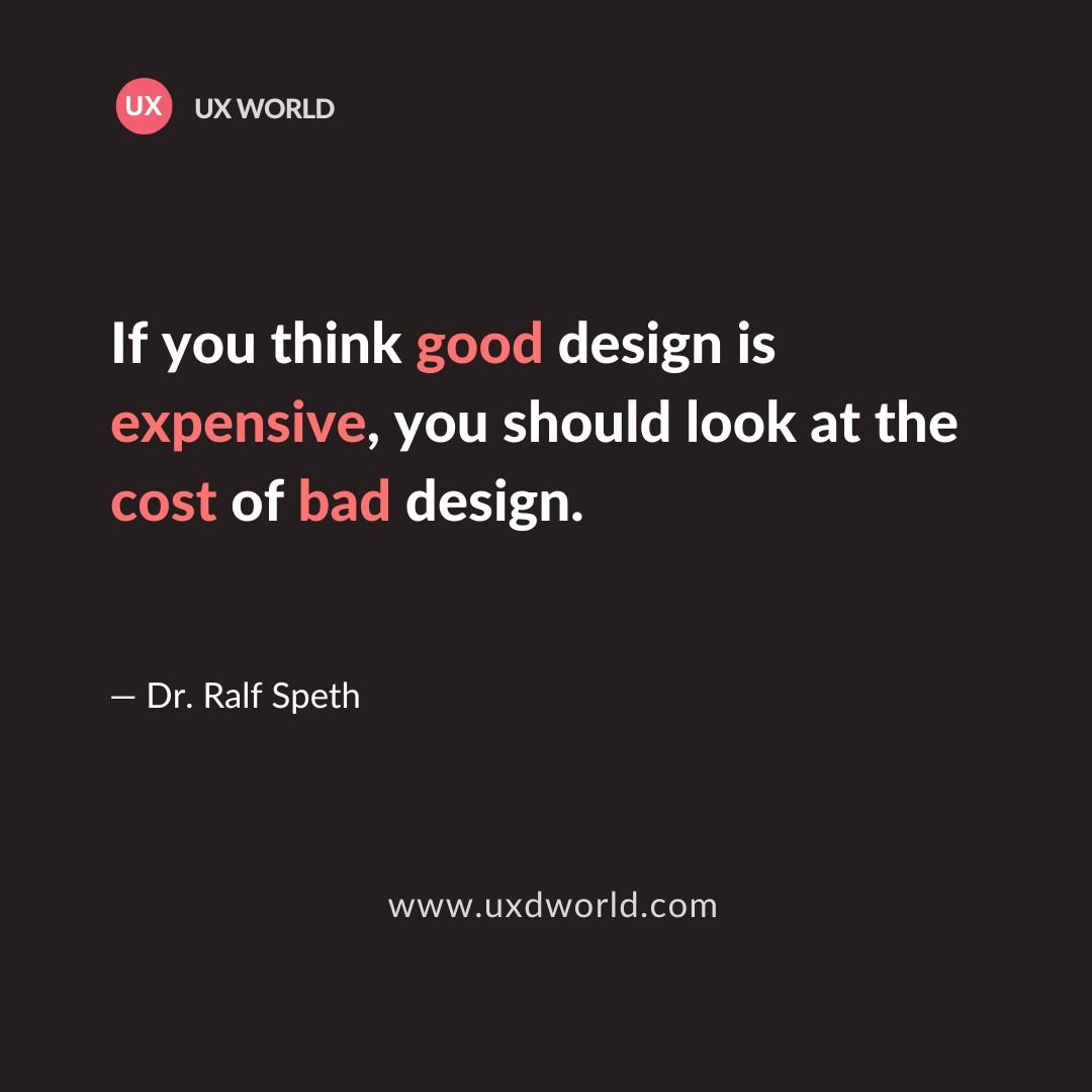 Cost of bad design