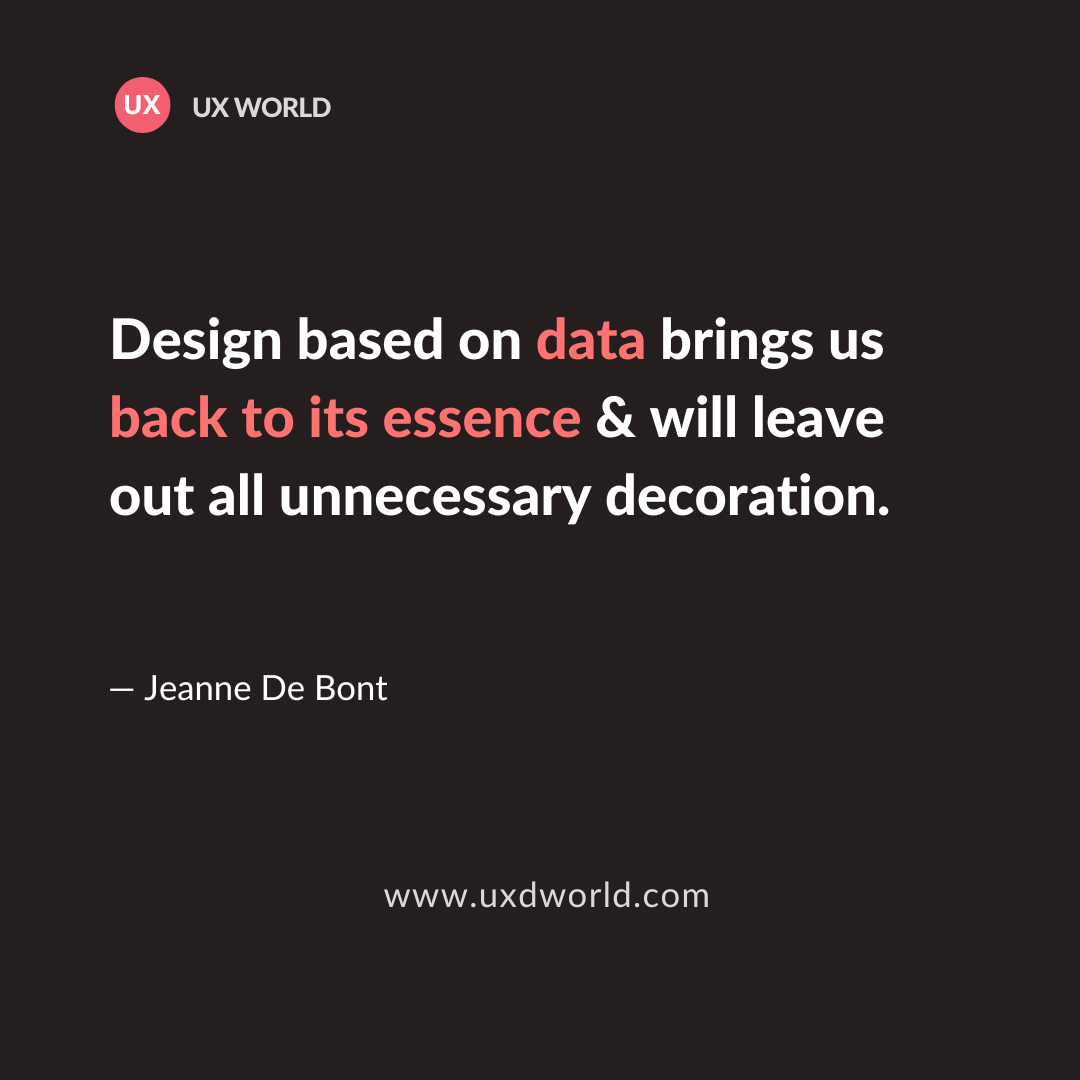 UX Quotes - Data and design