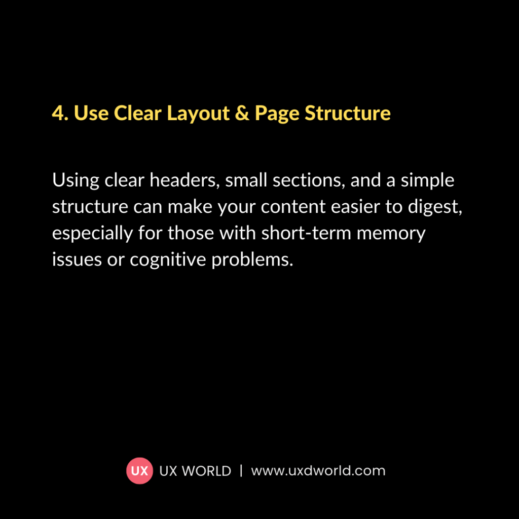 Accessible Design Page Structure