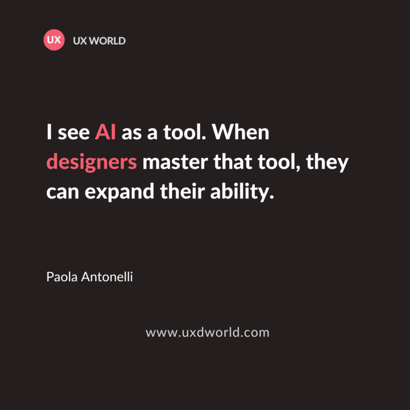 AI and UX design quote