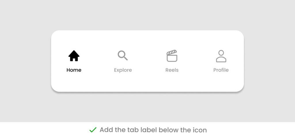label position - bottom in bottom tab bar