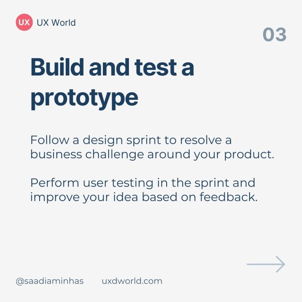 Build and test a prototype