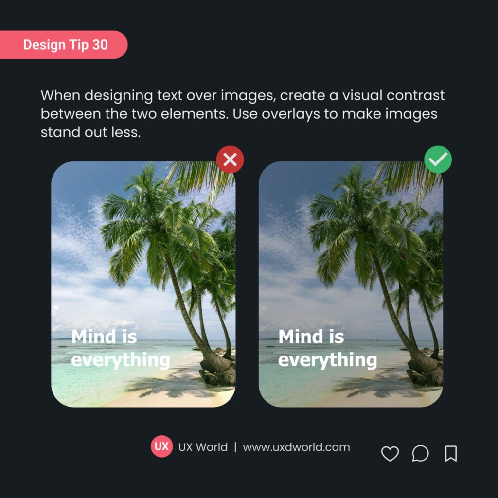 Design Tip 30 - Design Accessible Text over Images