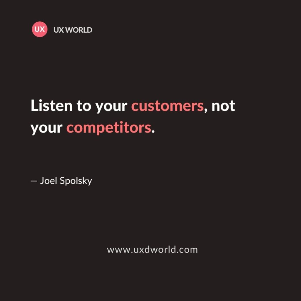 Listen to your customers