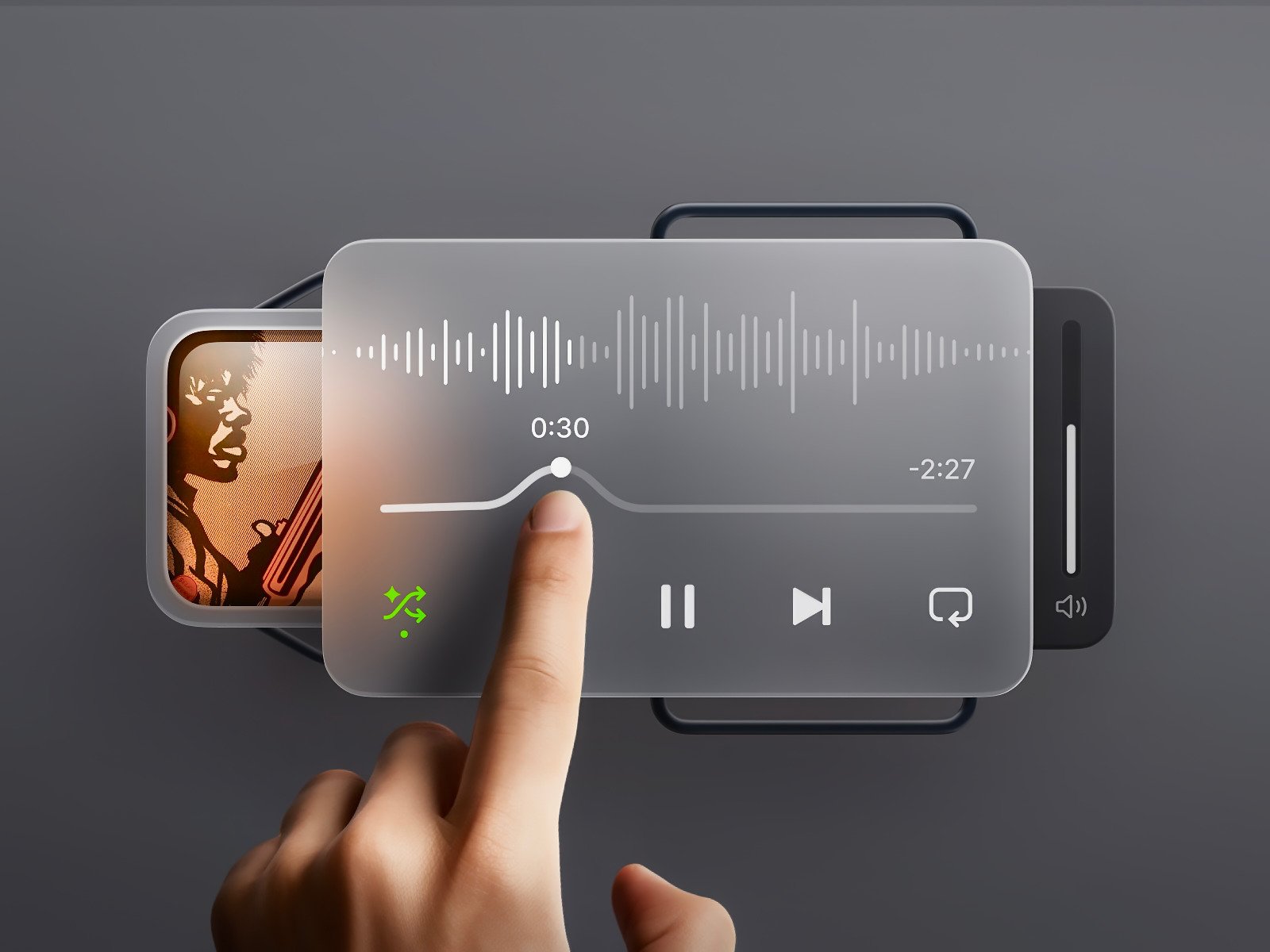 audio player card