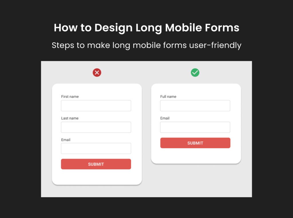 How to Design Long Mobile Form