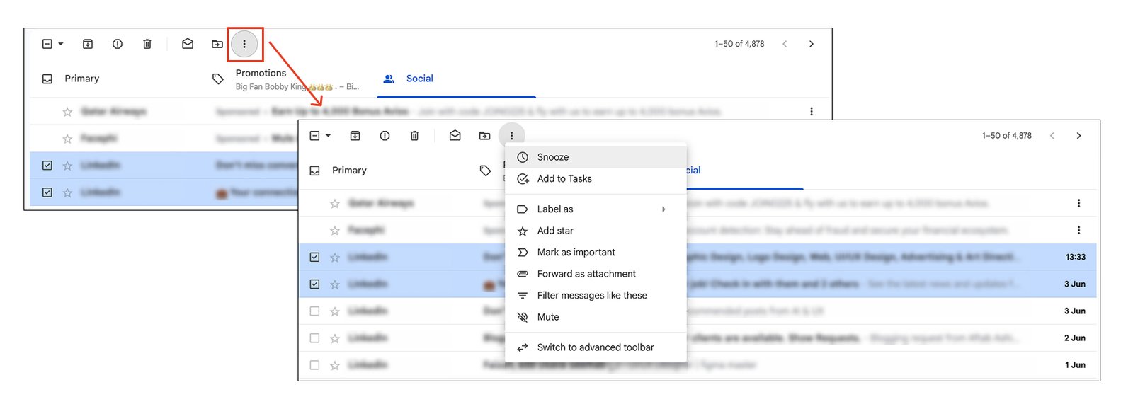 Gmail Bulk Actions