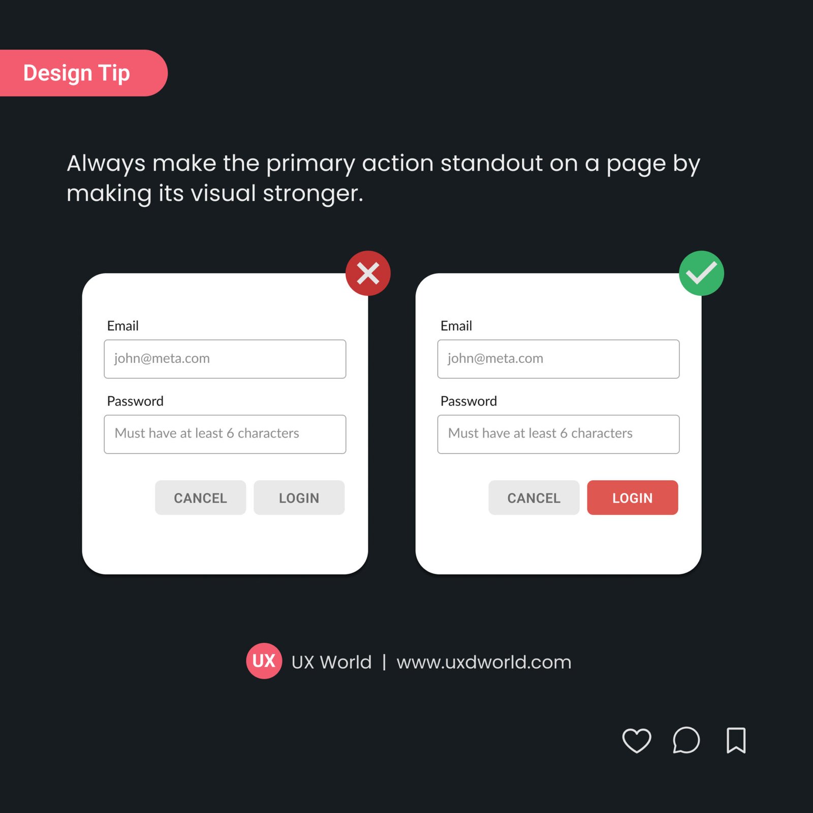 Make the Action Button Stand out