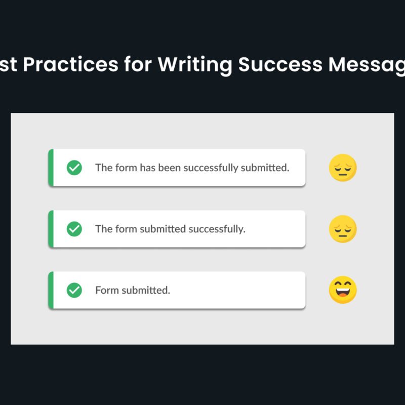 Best Practices for Writing Success Messages