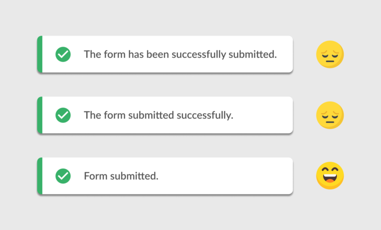 Best Practices for Writing Effective Success Messages - UX Design World