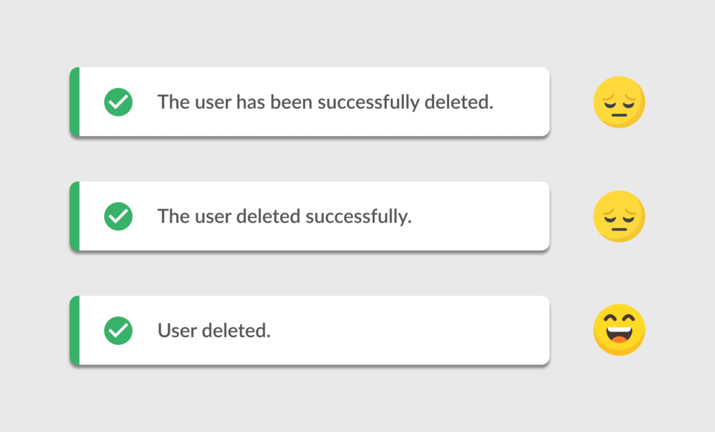 User deleted message