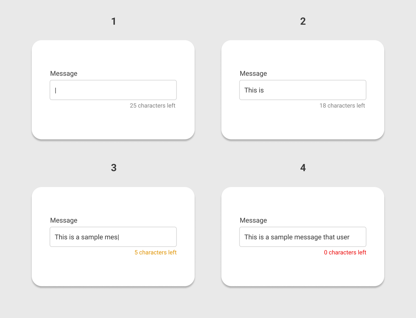 text input control length limit 2