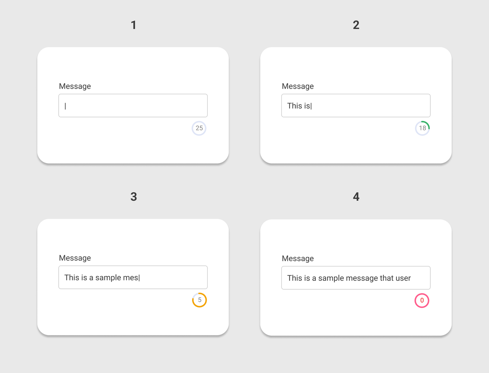text input control length limit